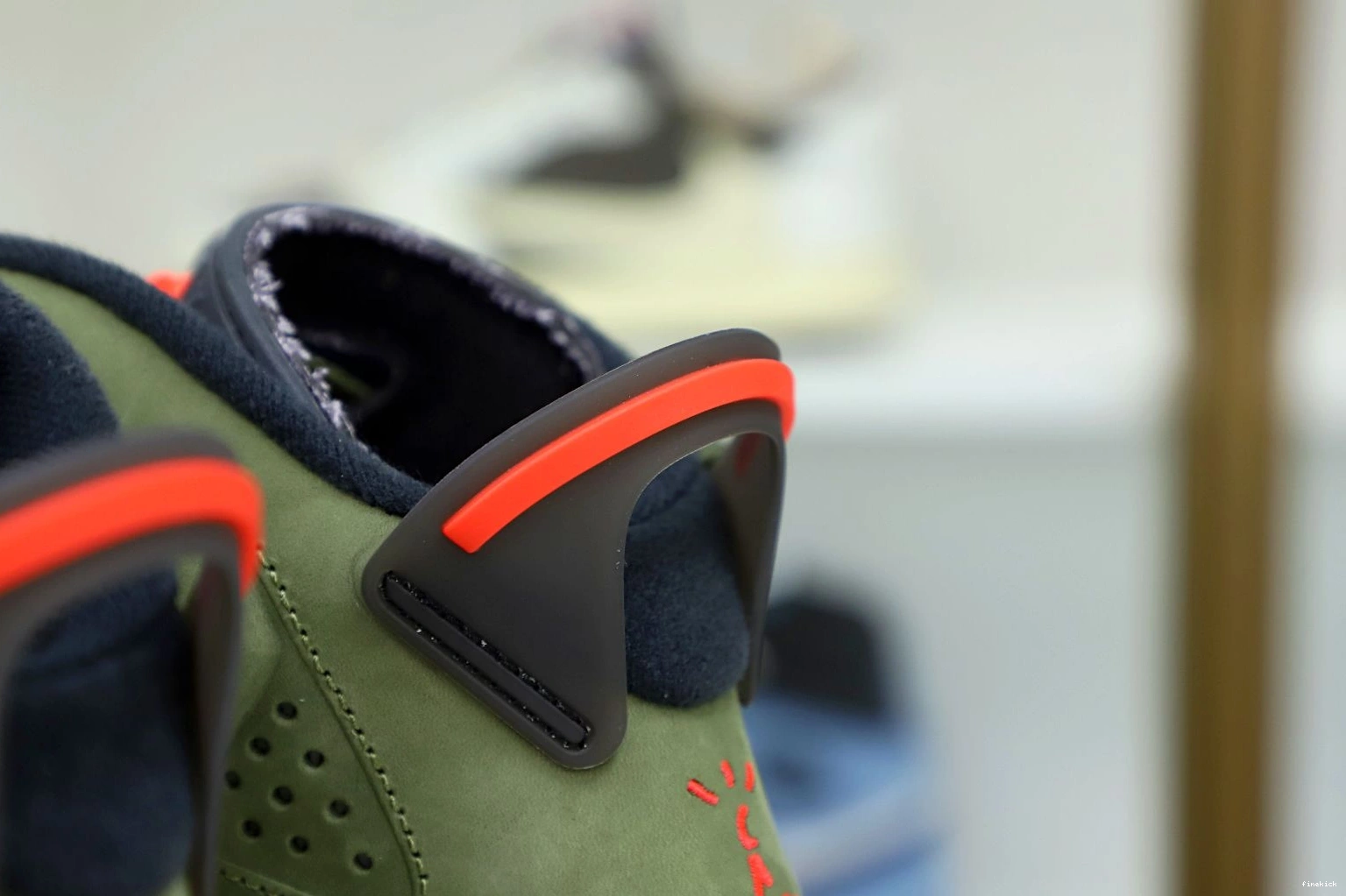 SCOTT X JORDAN TRAVIS 6 'OLIVE' AIR RETRO 1019